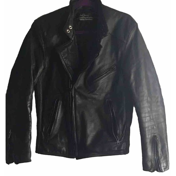 Vintage 70s AMF HARLEY DAVIDSON HEIN GERICKE Leather Motorcycle Biker Jacket 40R